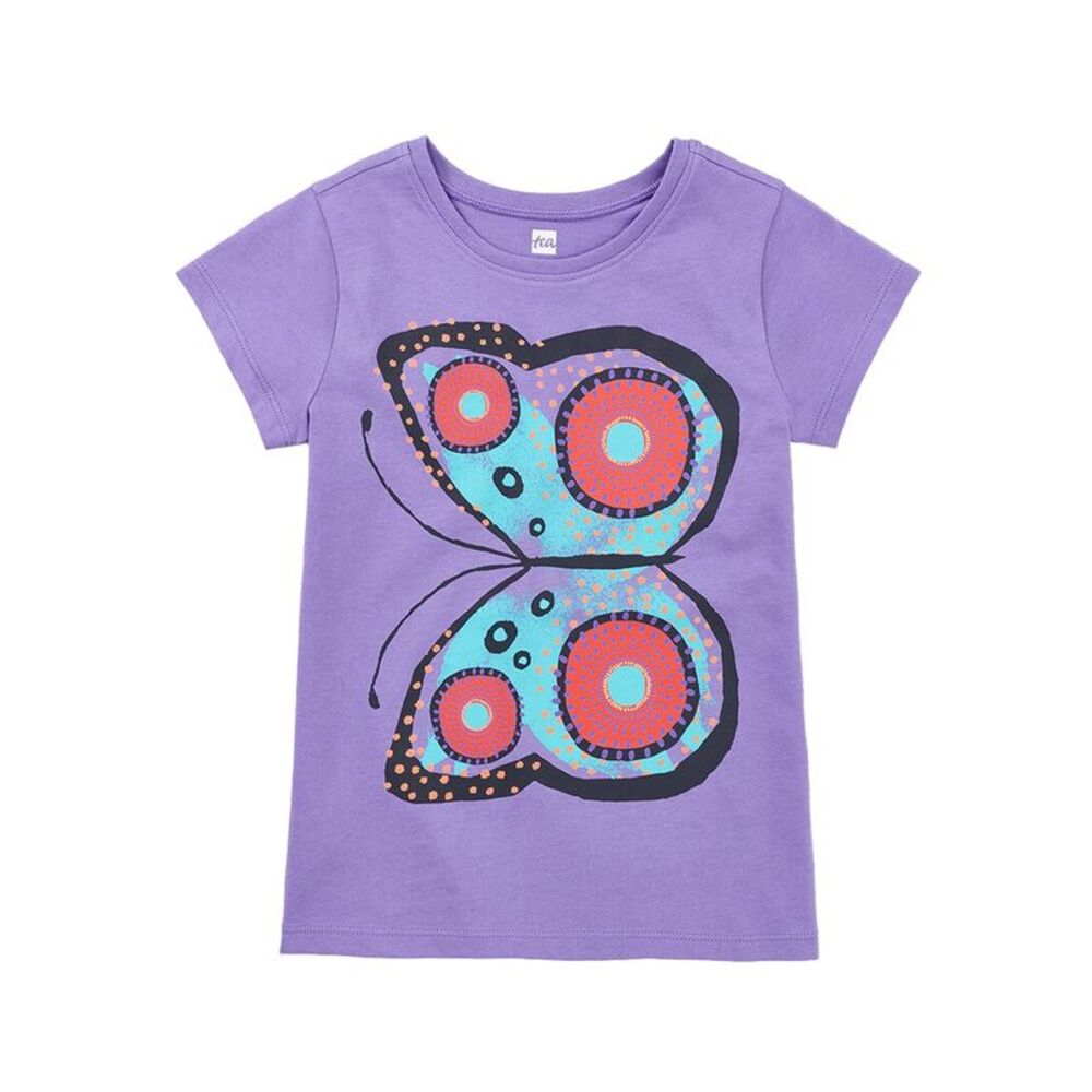 Tea Collection Girls  Kenyan Butterfly Graphic Tee